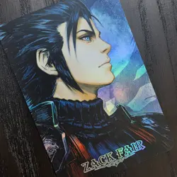 CARDDASS MASTERS Final Fantasy VII FF7 Crisis Core ZACK FAIR Holo Card D17 - Image 5
