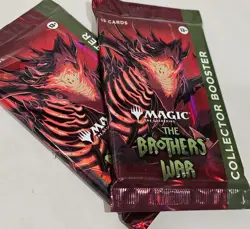 MTG The Brothers War, Two Collector Booster Packs, Factory Sealed - 15 Cards 195166151236 - Image 1