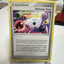 Ultimate Zone 91/99 Arceus Uncommon Stadium Pokemon Card LP Excellent - Image 1