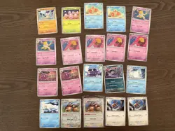 Pokemon TCG Card Lot Scarlet Violet 151 With 22 Holos - Image 1