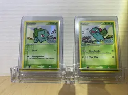 Bulbasaur 45/100 Crystal Guardians Holo Pokemon TCG Card And Ivysaur 34/100 - Image 1
