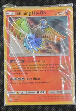 Pokemon TCG Shining Ho-Oh SM70 Black Star Promo Card Sealed NM/M - Image 1