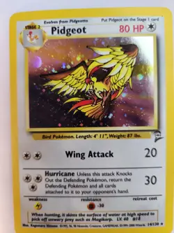 Pidgeot Base Set 2 Holo Pokemon Card WOTC NM - Image 1