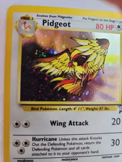 Pidgeot Base Set 2 Holo Pokemon Card WOTC NM - Image 2