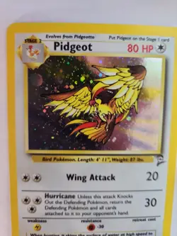 Pidgeot Base Set 2 Holo Pokemon Card WOTC NM - Image 3