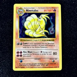 NINETALES - 12/102 - Base Set SHADOWLESS - Holo - Pokemon Card - MP - Image 1