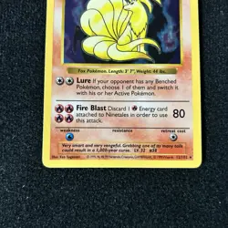 NINETALES - 12/102 - Base Set SHADOWLESS - Holo - Pokemon Card - MP - Image 3