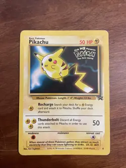 Pikachu Promo Card Kids WB Presents Pokemon The First Movie LV. 13 #25 WOTC #4 - Image 1