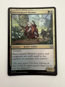 Burrowguard Mentor Foil MTG Magic the Gathering Card NM Near Mint BLB - Image 1