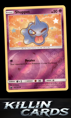 Reverse Holofoil Shuppet (64) 64/168 Pokemon Common SM - Celestial Storm Card NM - Image 1