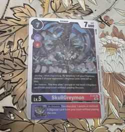 Digimon Card Game Foil SkullGreymon P-102 Promo Box Topper Animal Colosseum - Image 1