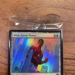 With Great Power . . . [Prerelease] R 0024, NM Foil Promo, MTG Spider-Man Marvel - Image 3