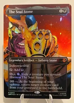 🔥🔥The Soul Stone🔥🔥 (Borderless) MTG Marvel's Spider-Man Foil - Image 1