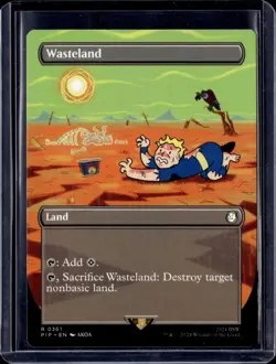 WASTELAND - NON-FOIL (EXTENDED ART) MTG FALLOUT | FREE AUS POSTAGE - Image 1