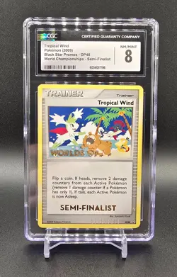 Pokemon World Championship 2009 SEMI-FINALIST Tropical Wind DP48 CGC 8 NM/MINT - Image 1