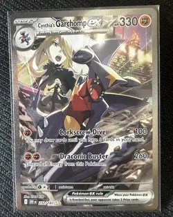 Pokemon TCG Destined Rivals Cynthia's Garchomp EX #232/182 Sir NM - Image 1