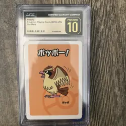 2019 Pokemon Japanese PIDGEY Old Maid Playing Cards CGC 10 PRISTINE - Image 1