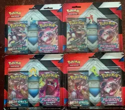 🔥 Pokemon TCG Sword & shield 🔥 2 Packs + Pin Complete Set Of 4 Sealed English - Image 1