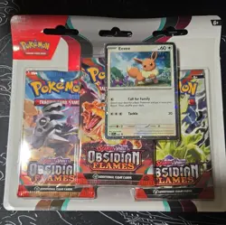 Pokemon TCG Scarlet & Violet - Obsidian Flames Booster Blister - 3 Packs - Image 1