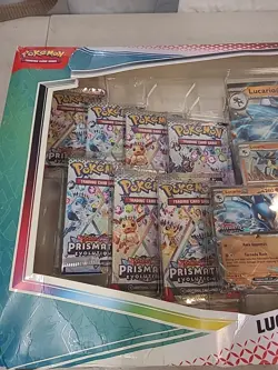 Pokemon Prismatic Evolutions Lucario & Tyranitar ex Premium Collection Box - Image 2