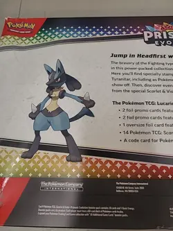 Pokemon Prismatic Evolutions Lucario & Tyranitar ex Premium Collection Box - Image 5
