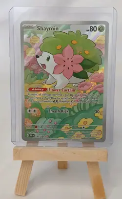 Destined Rivals Shaymin Full Art Special Illustration Rare 185/182 SIR Pokemon - Image 1