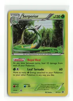 SERPERIOR 8/113 LEGENDARY TREASURES HOLO RARE POKEMON TCG LP - Image 1