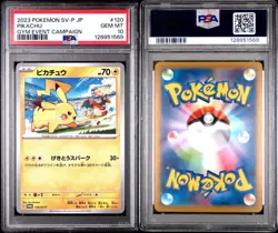 Pikachu 120/SV-P Promo Pokemon 2023 Gym Event Campaign PSA 10 GEM MINT Japanese - Image 3