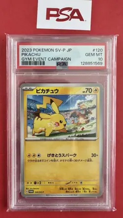 Pikachu 120/SV-P Promo Pokemon 2023 Gym Event Campaign PSA 10 GEM MINT Japanese - Image 4