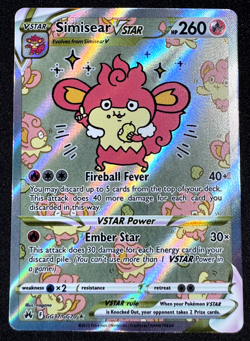 POKEMON TCG SIMISEAR VSTAR GG37/GG70 CROWN ZENITH: GALARIAN GALLERY HOLO NM - Image 3
