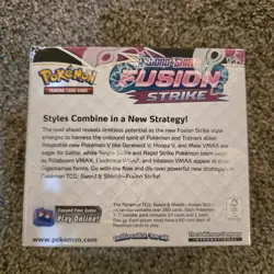 Pokemon TCG Sword & Shield Fusion Strike Booster Box w/ Case - Sealed - A7 - Image 3