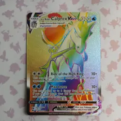 Pokemon Chilling Reign Ice Rider Calyrex VMAX (Secret) rare rainbow #202 - Image 1