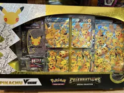 Pokemon Celebrations 25th Anniversary Pikachu V-union Premium Playmat Collection - Image 1