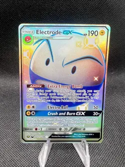 Pokemon TCG Electrode GX Full Art Ultra Rare Holo SV57/SV94 Hidden Fates LP - Image 1