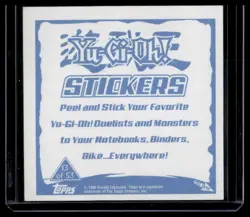 Topps YuGiOh Sticker Collection #13 Gaia the Fierce Knight 13 of 53 2002 - Image 2