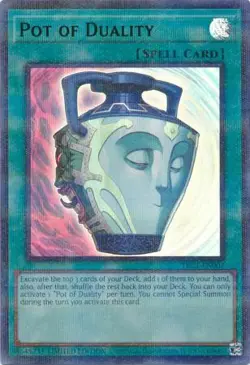 Yugioh! Pot of Duality - TBC1-EN007 - Ultra Rare - Unlimited Edition Near Mint, - Image 1