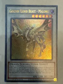 YUGIOH- Golden Cloud Beast - Malong - MP24-EN203 - Ultra Rare - 1st Edition - Image 1