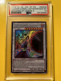 YuGiOh FLOWER CARDIAN LIGHTSHOWER #DRL3-EN039🔥PSA 10🔥1st ED-2016 SECRET RARE - Image 1