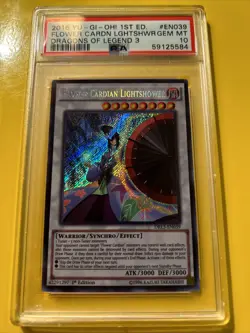 YuGiOh FLOWER CARDIAN LIGHTSHOWER #DRL3-EN039🔥PSA 10🔥1st ED-2016 SECRET RARE - Image 2