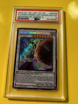 YuGiOh FLOWER CARDIAN LIGHTSHOWER #DRL3-EN039🔥PSA 10🔥1st ED-2016 SECRET RARE - Image 3