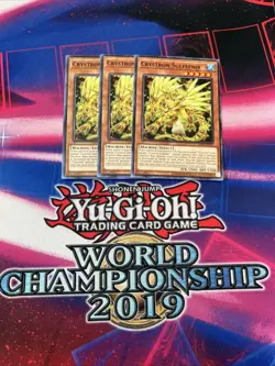 x3 YuGiOh Crystron Sulfefnir OP27-EN016 Playset - Image 1