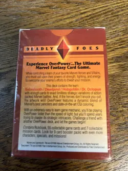 Marvel Overpower Deadly Foes Starter Deck 55 cards New Sealed - Image 2