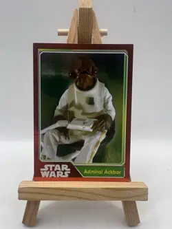STAR WARS : Admiral Ackbar #176 Topps UK Foil Trading Card THE FORCE AWAKENS - Image 1