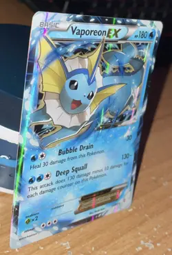 Vaporeon EX 24/83 Generations Holo Ultra Rare 2016 TCG Pokemon Card - Image 3