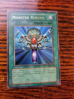 PL - 1996 YUGIOH MONSTER REBORN #LOB-118 - Image 1