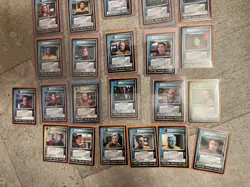 Star Trek CCG 22 card lot Decipher Voyager Janeway Seven Tuvok Paris and more - Image 1