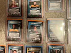 Star Trek CCG 22 card lot Decipher Voyager Janeway Seven Tuvok Paris and more - Image 2