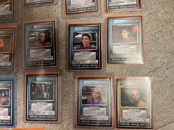 Star Trek CCG 22 card lot Decipher Voyager Janeway Seven Tuvok Paris and more - Image 3