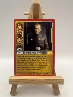 STAR WARS : Grand Moff Tarkin #169 Topps UK Foil Trading Card THE FORCE AWAKENS - Image 2