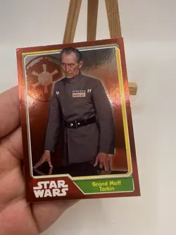 STAR WARS : Grand Moff Tarkin #169 Topps UK Foil Trading Card THE FORCE AWAKENS - Image 3